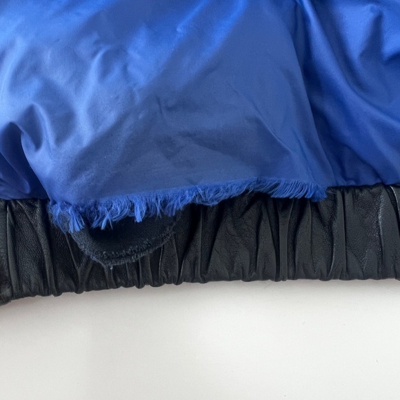 Baldinini Men's Blue Leather Jacket - Picture 7 of 12